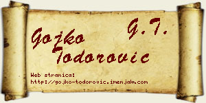 Gojko Todorović vizit kartica